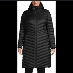 Lands’ End | Women’s Outerwear | Packable Down Coat | size LP 14-16 | black